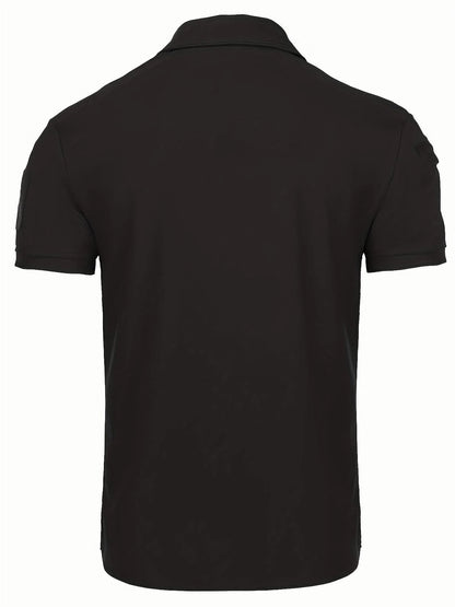 Men's Summer Polo Shirt Short Sleeve Moisture Short Sleeve Collared Shirt Tennis T-Shirt Top