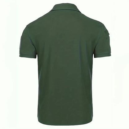 5Pcs Men's Casual Street Short-Sleeved Lapel Polo Shirts Quick-Drying T-Shirt