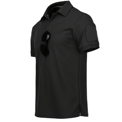 5Pcs Men's Casual Street Short-Sleeved Lapel Polo Shirts Quick-Drying T-Shirt