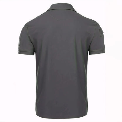 5Pcs Men's Casual Street Short-Sleeved Lapel Polo Shirts Quick-Drying T-Shirt