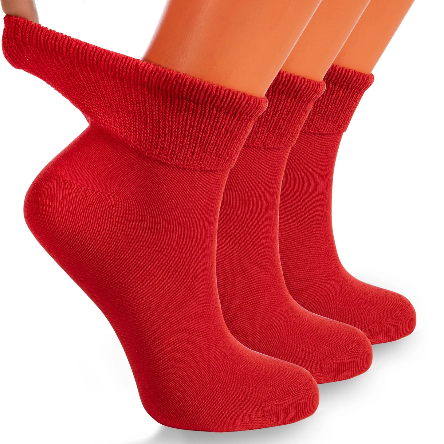 Cotton Diabetic Ankle Socks 3 Pairs Shoe Size 9-11 White / 9-11 / United States Gray / 9-11 / United States Red / 9-11 / United States White / 9-11 / United States-Gray / 9-11 / United States-Red / 9-11 / United States-Pink / 9-11 / United States-Dak Navy / 9-11 / United States-Black / 9-11 / United States-