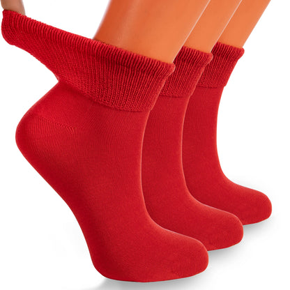 Cotton Diabetic Ankle Socks 3 Pairs Shoe Size 9-11 White / 9-11 / United States Gray / 9-11 / United States Red / 9-11 / United States White / 9-11 / United States-Gray / 9-11 / United States-Red / 9-11 / United States-Pink / 9-11 / United States-Dak Navy / 9-11 / United States-Black / 9-11 / United States-