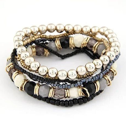 Bohemian Fashion Jewelry MutiLayer Beads Bracelets - Fashionqueene.com-bead braclet