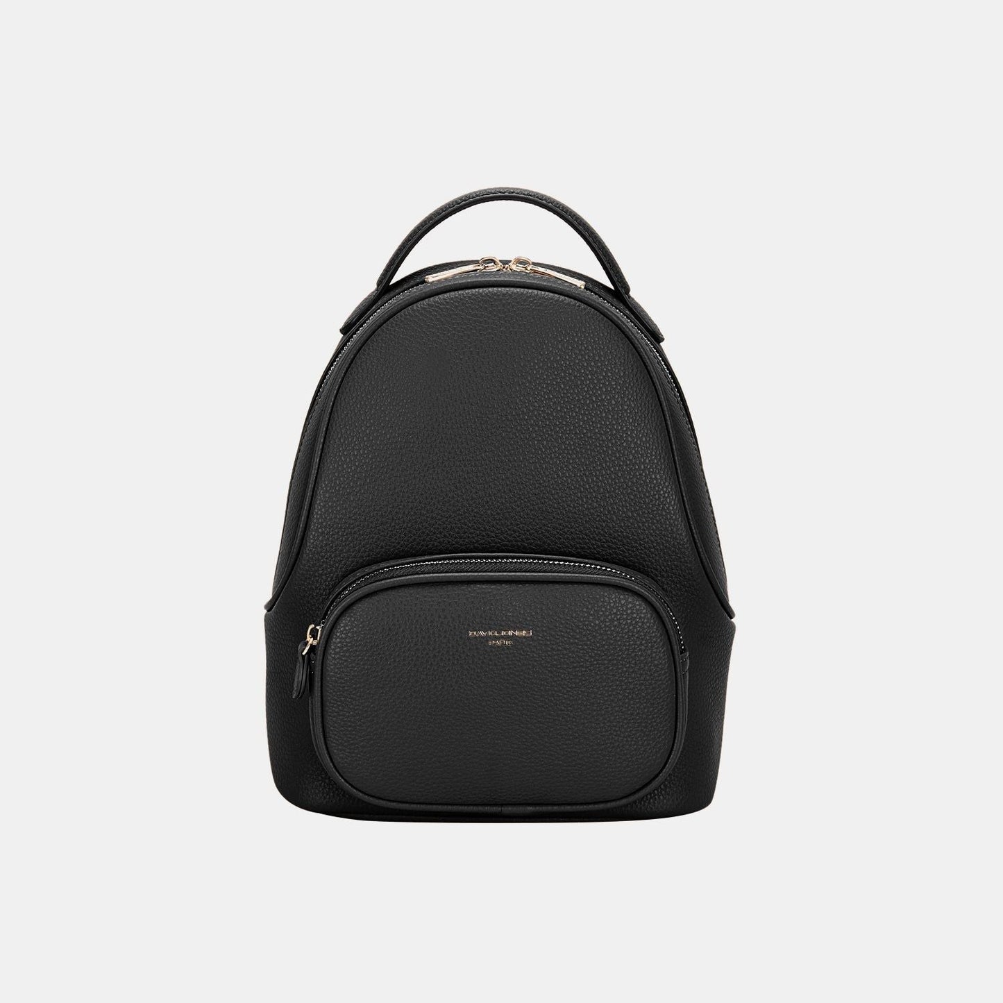 David Jones PU Leather Handle Backpack - Fashionqueene.com-Backpack