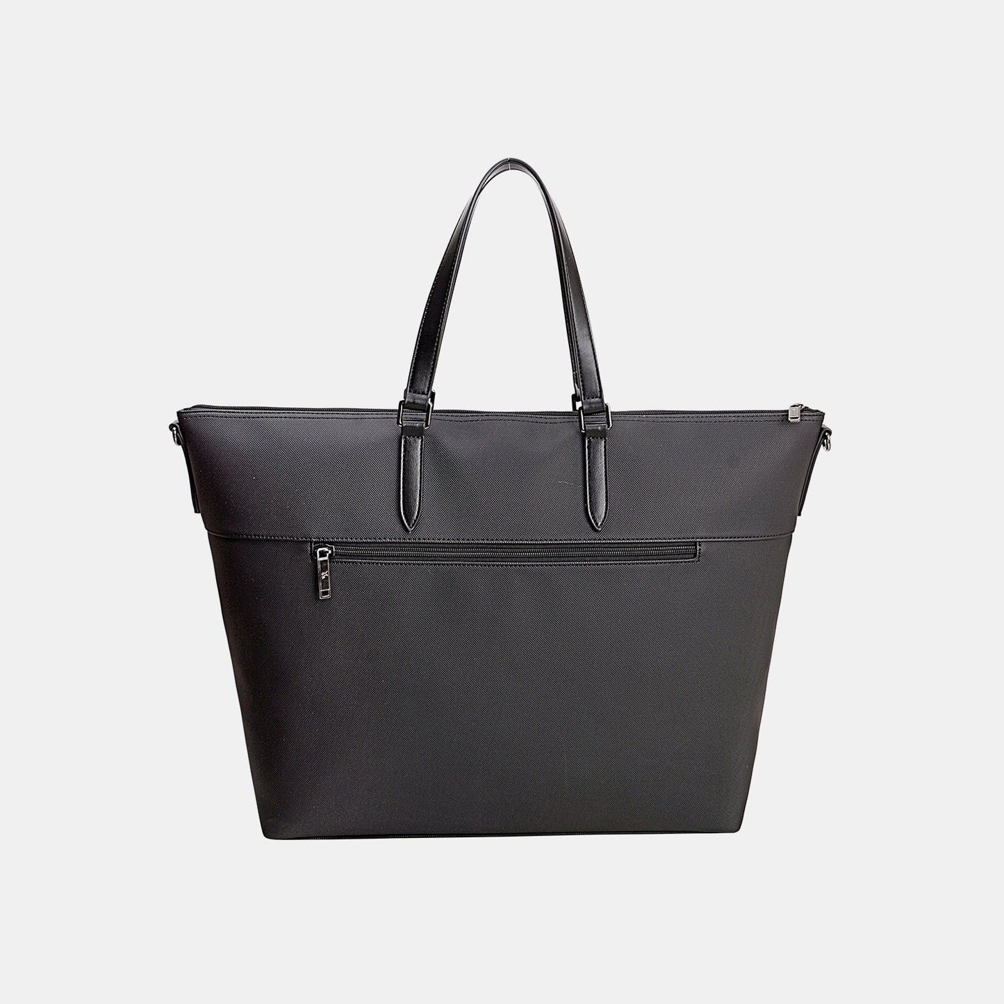 David Jones PU Leather Large Tote Bag - Fashionqueene.com-Tote bag