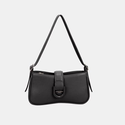 David Jones PU Leather Shoulder Bag - Fashionqueene.com-David Jones PU Leather Shoulder Bag