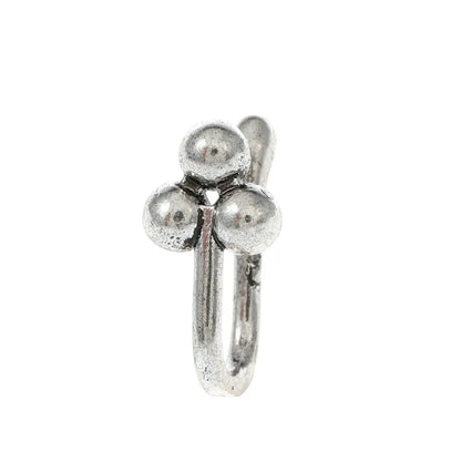 Fake Piercing Nose Ring Non-Pierced U-Shaped Nose Clip Flower Clip On Nose Ear Cuff Earring For Women Girl Septum Body Jewelry - Fashionqueene.com-fake nose rings