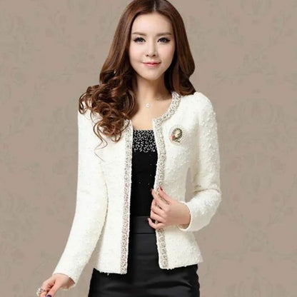 Fashion Women Jacket 2024 Women Clothes Winter Black White Coat Long Sleeve Short Jacket Women Womens Jackets And Coats A624 - Fashionqueene.com-casual jacket