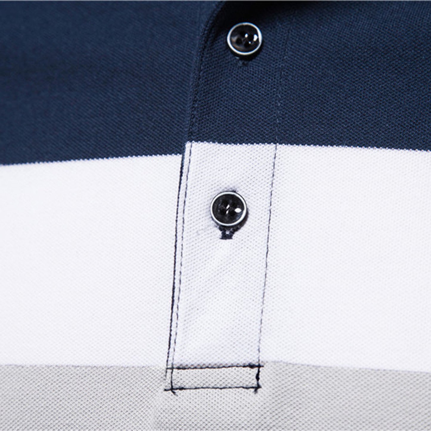 Men Polo Men Shirt Short Sleeve Polo Shirt Contrast Colo Casual