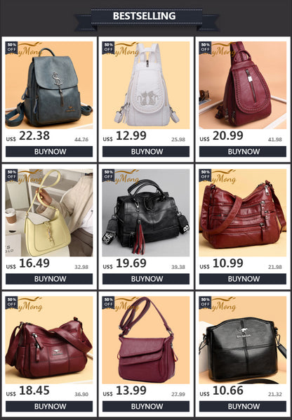 Super High Quality Leather Top Handle Purse Shell Bag Women Casual Crossbody