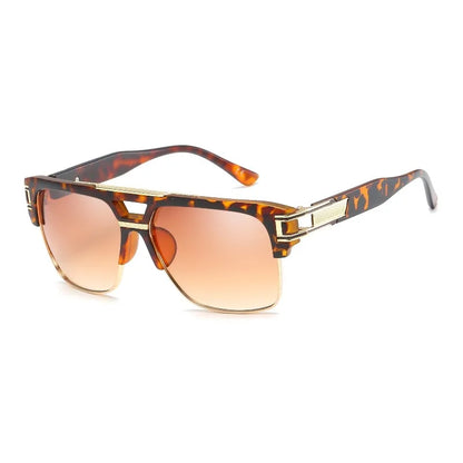 Men Sunglasses Glamour Mirrored Retro Vintage Square Designer Shades Unisex