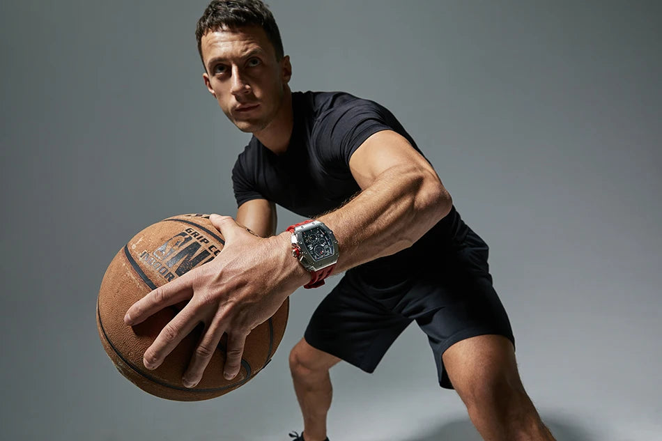 Luxury Brand Tonneau Design Waterproof Clock Stainless Steel Wristwatch Rectangle