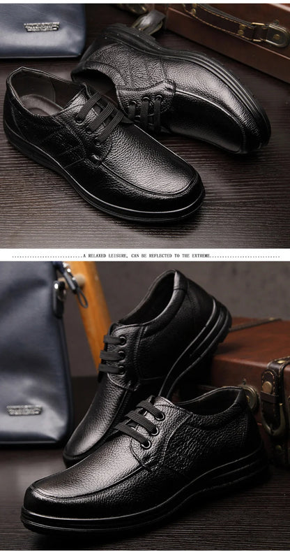 Genuine Leather Shoes Men Flats Fashion Soft Comfortable