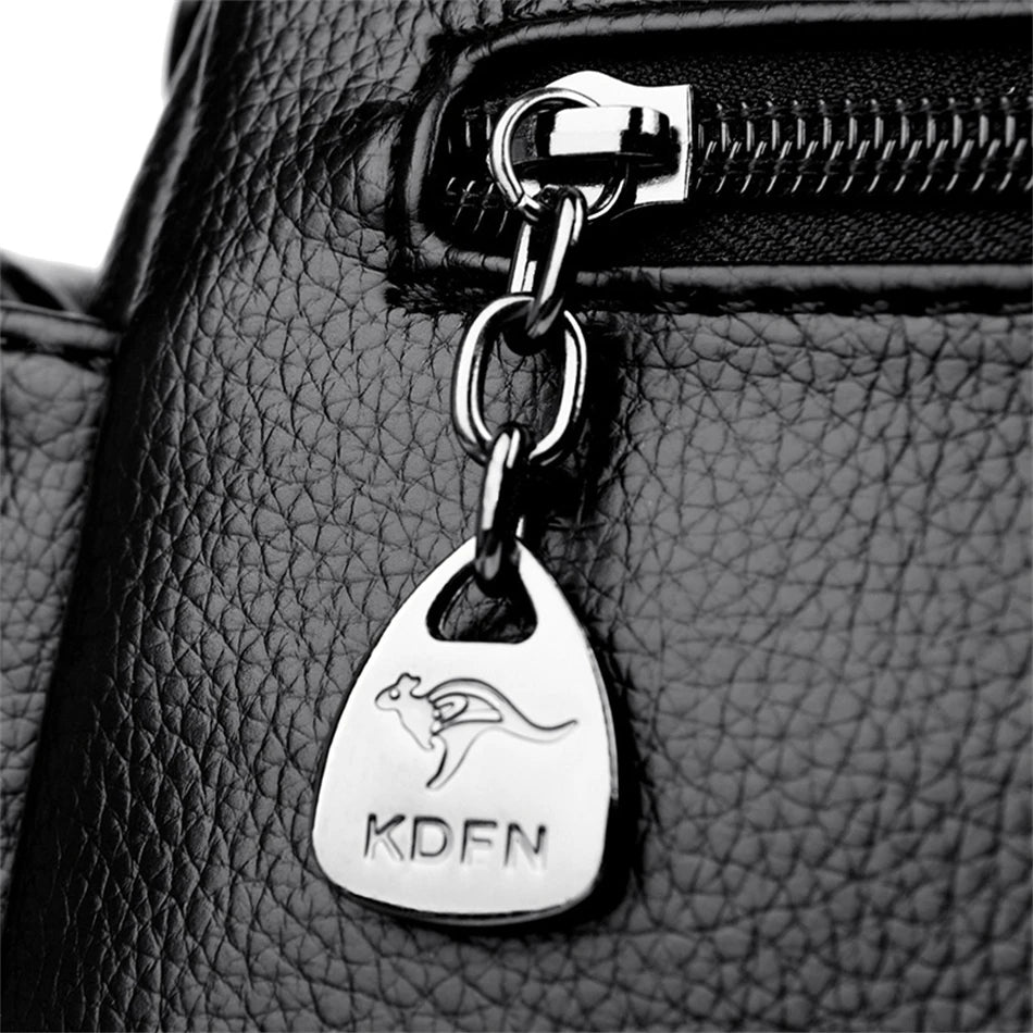 Designer Women Soft Leather Handbags Luxury Female Shoulder Crossbody Bag Brand Messenger Boston Bag