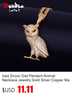 Lightning Shape Pendant Necklace Bling Cubic Zircon Men's Hip Hop Rock Jewelry Double color / United States / 5mm tennis chain|18inch Double color / United States / 5mm tennis chain|30inch 