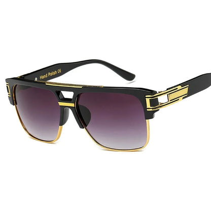 Men Sunglasses Glamour Mirrored Retro Vintage Square Designer Shades Unisex