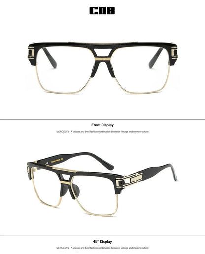 Men Sunglasses Glamour Mirrored Retro Vintage Square Designer Shades Unisex