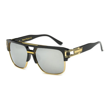 Men Sunglasses Glamour Mirrored Retro Vintage Square Designer Shades Unisex