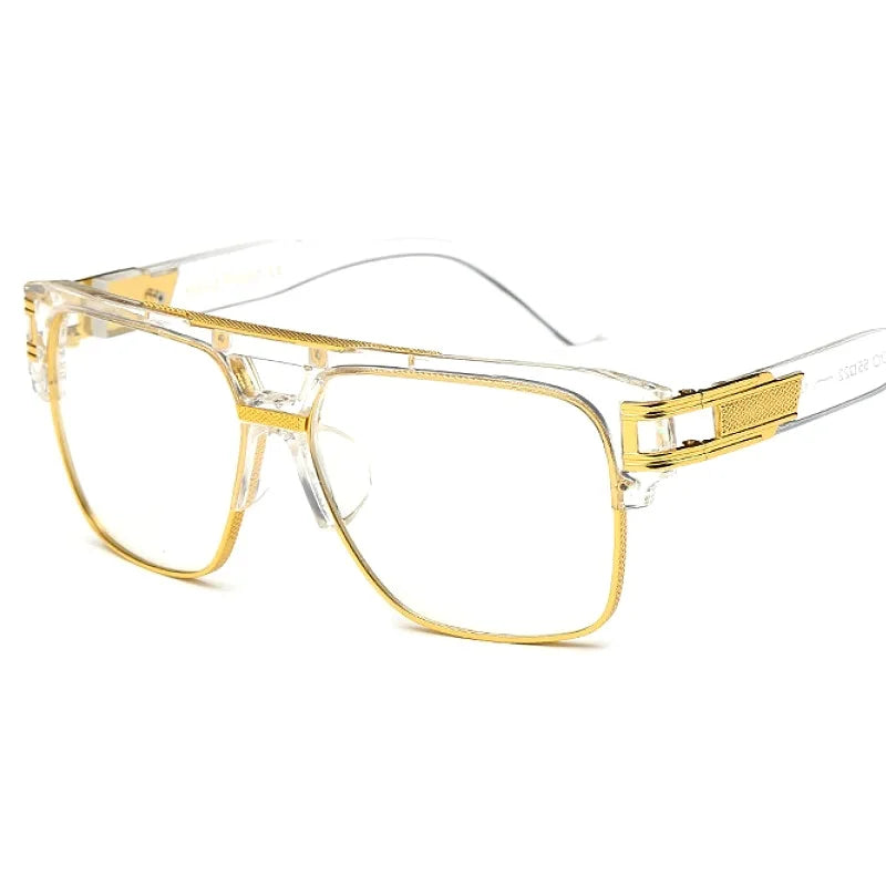Men Sunglasses Glamour Mirrored Retro Vintage Square Designer Shades Unisex
