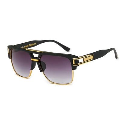 Men Sunglasses Glamour Mirrored Retro Vintage Square Designer Shades Unisex