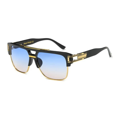 Men Sunglasses Glamour Mirrored Retro Vintage Square Designer Shades Unisex
