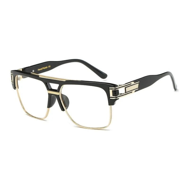 Men Sunglasses Glamour Mirrored Retro Vintage Square Designer Shades Unisex