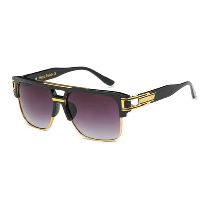 Men Sunglasses Glamour Mirrored Retro Vintage Square Designer Shades Unisex