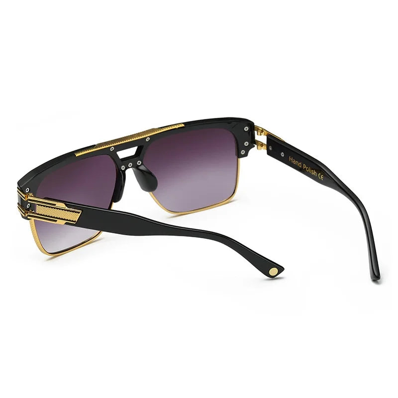 Men Sunglasses Glamour Mirrored Retro Vintage Square Designer Shades Unisex