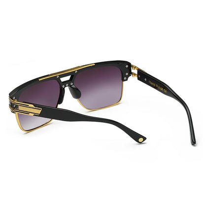 Men Sunglasses Glamour Mirrored Retro Vintage Square Designer Shades Unisex