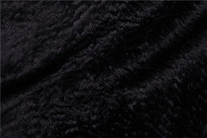 Winter Fleece Motorcycle Leather Jacket Men Turn Down Fur Collar Slim Fit Warm PU Bomber Jacket