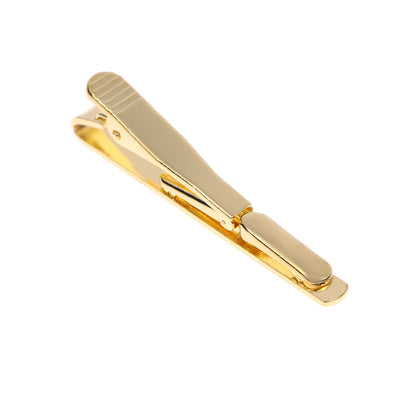 Metal Silver Gold Simple Necktie Tie Bar Clasp Clip Clamp Pin Men Stainless Steel Tie Clasps