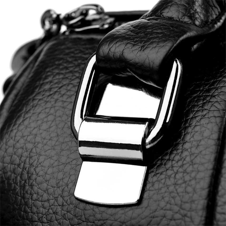 Designer Women Soft Leather Handbags Luxury Female Shoulder Crossbody Bag Brand Messenger Boston Bag