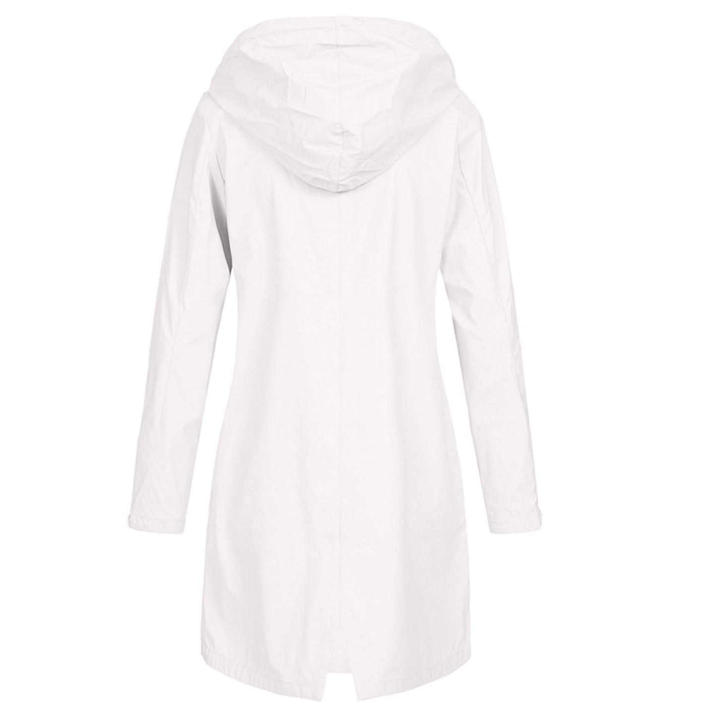 Zipper Waterproof Raincoat Jacket Lightweight Rain Jacket Outdoor Packable Waterproof Hooded