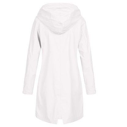Zipper Waterproof Raincoat Jacket Lightweight Rain Jacket Outdoor Packable Waterproof Hooded