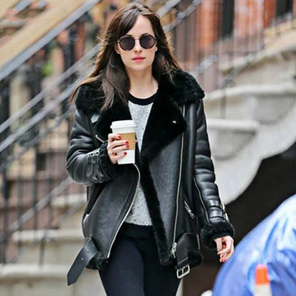 Thick and warm faux leather jacket Coat women's beige long-sleeved belt jacket women 2025 winter fashion new streetwear Tops