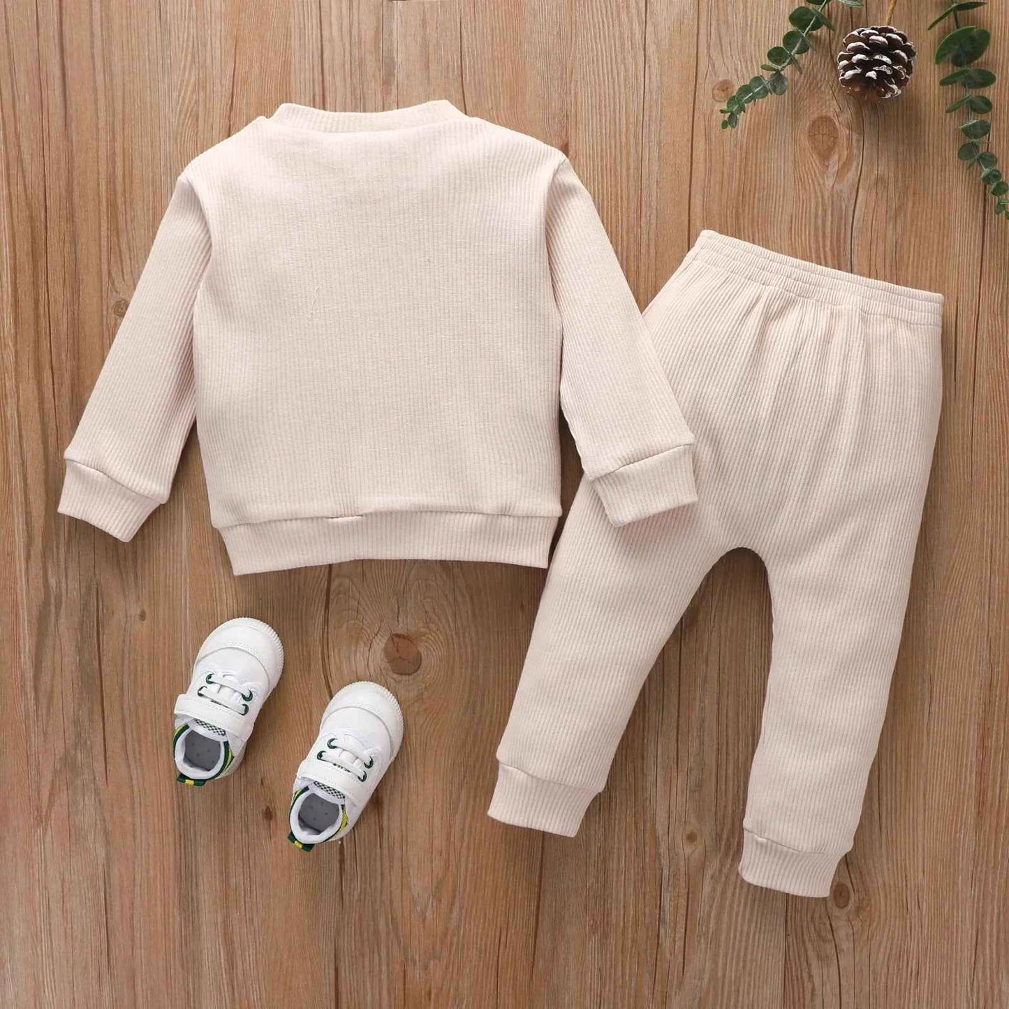 Kids Clothes Set Long Sleeve Cartoon Patchwork Tops Elastic Waist Pants Spring Suit - Fashionqueene.com-Citgeett Autumn Kids Boys Girls Clothes Set Long Sleeve Cartoon Patchwork Tops Elastic Waist Pants Spring Suit