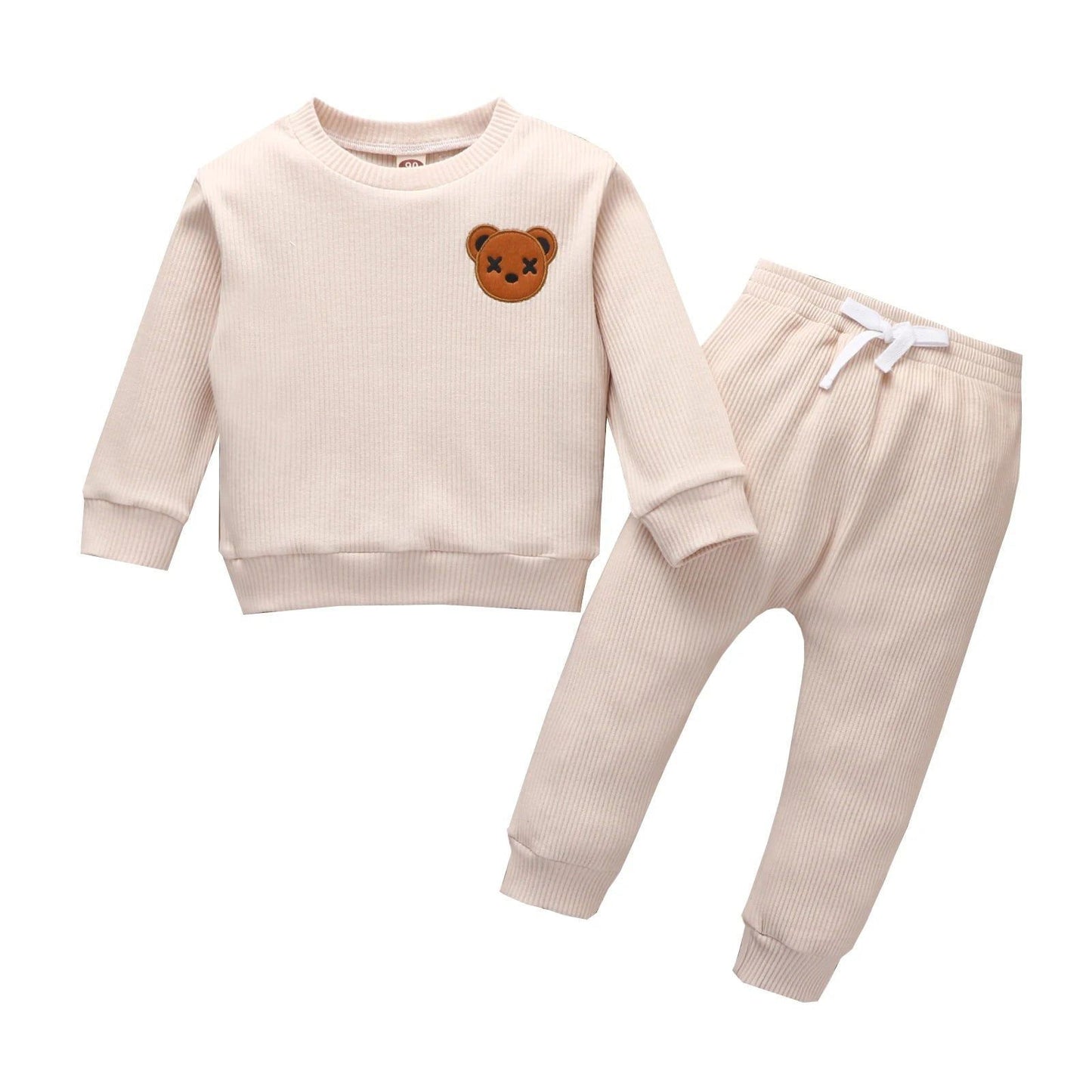 Kids Clothes Set Long Sleeve Cartoon Patchwork Tops Elastic Waist Pants Spring Suit - Fashionqueene.com-Citgeett Autumn Kids Boys Girls Clothes Set Long Sleeve Cartoon Patchwork Tops Elastic Waist Pants Spring Suit