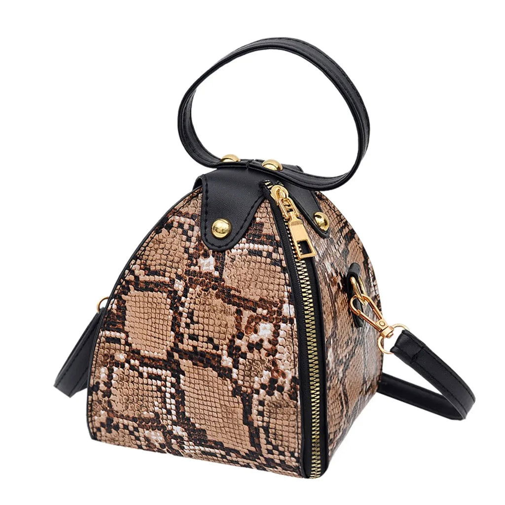 Leopard Print Woman Bag PU Leather Crossbody Bags Mini Girls Messenger Bags Female Shoulder Handbag Snake Skin Clutch Bag Purse - Fashionqueene.com-leopard bag