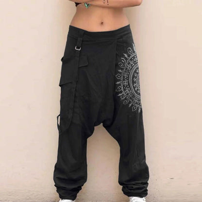 Loose Harem Pants Pockets Oversize Sweatpants High Quality - Fashionqueene.com-Autumn Men Loose Harem Pants Fashion Pockets Oversize Sweatpants High Quality Brand Casual Trousers Male Pantalones Hombre