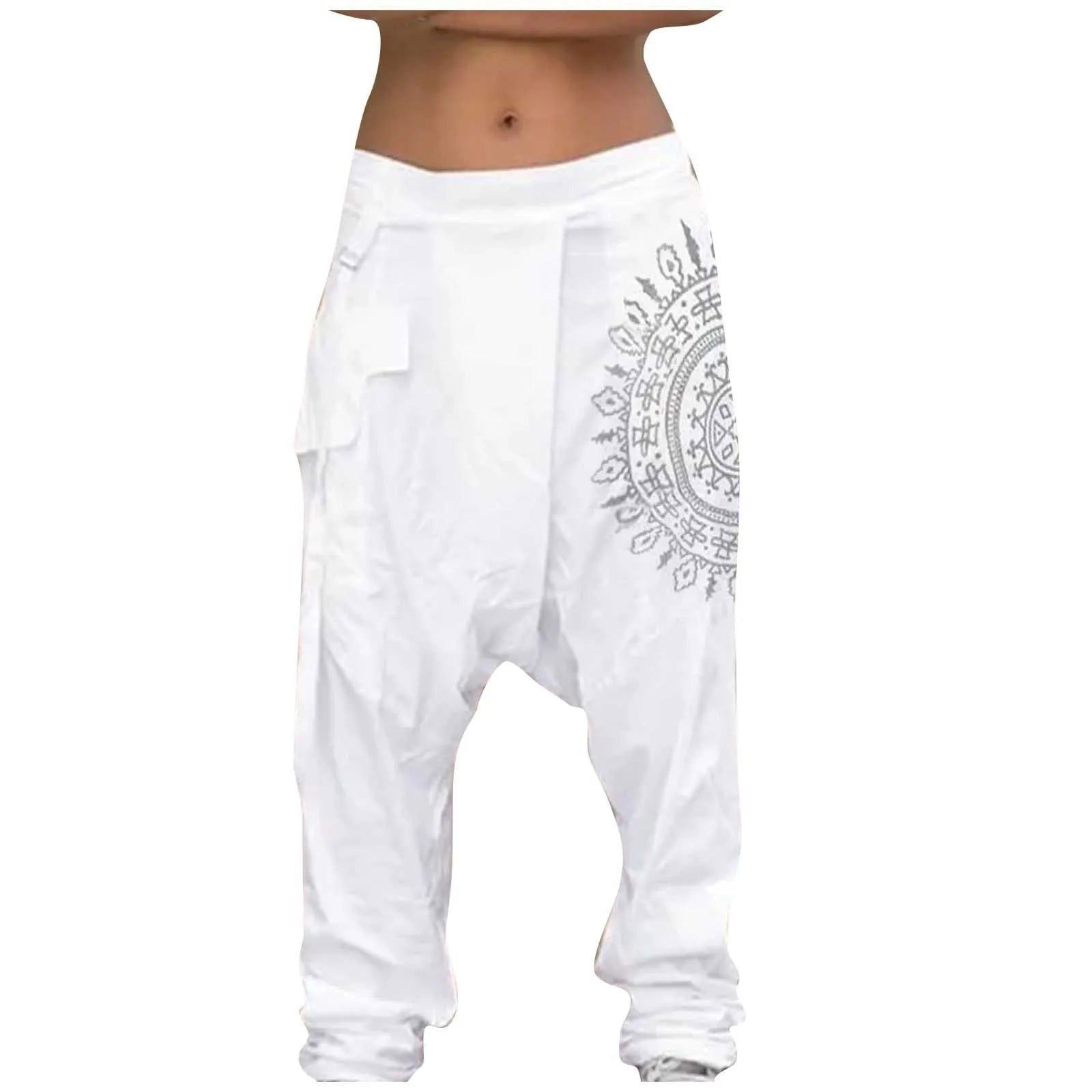 Loose Harem Pants Pockets Oversize Sweatpants High Quality - Fashionqueene.com-Autumn Men Loose Harem Pants Fashion Pockets Oversize Sweatpants High Quality Brand Casual Trousers Male Pantalones Hombre