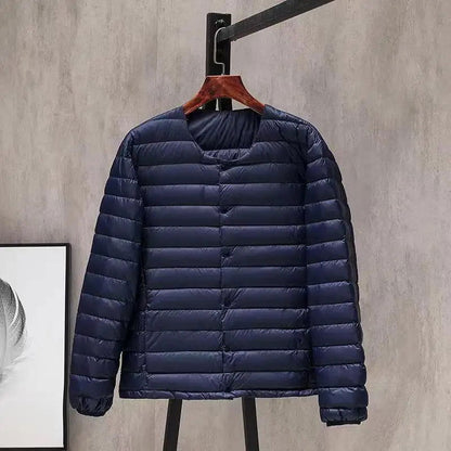 Men Vests 2023 New Autumn Winter Duck Down Jackets Sleeveless Puffer Feather Coat Portable Outdoor Trip Windproof Waistcoats - Fashionqueene.com-down vest