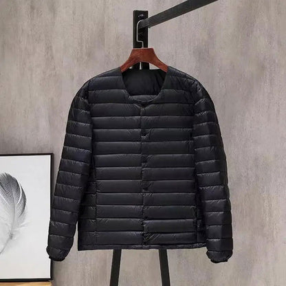 Men Vests 2023 New Autumn Winter Duck Down Jackets Sleeveless Puffer Feather Coat Portable Outdoor Trip Windproof Waistcoats - Fashionqueene.com-down vest