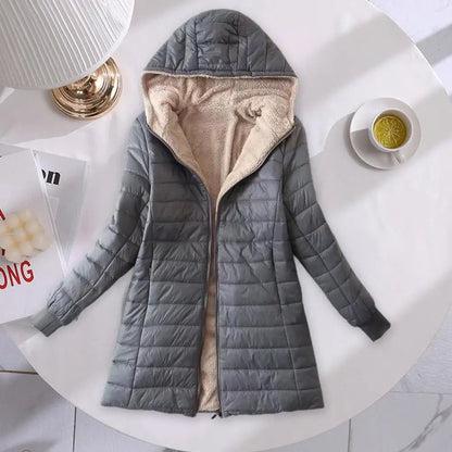 Mid-length Jacket S-2XL Women Coat - Fashionqueene.com-womens coat