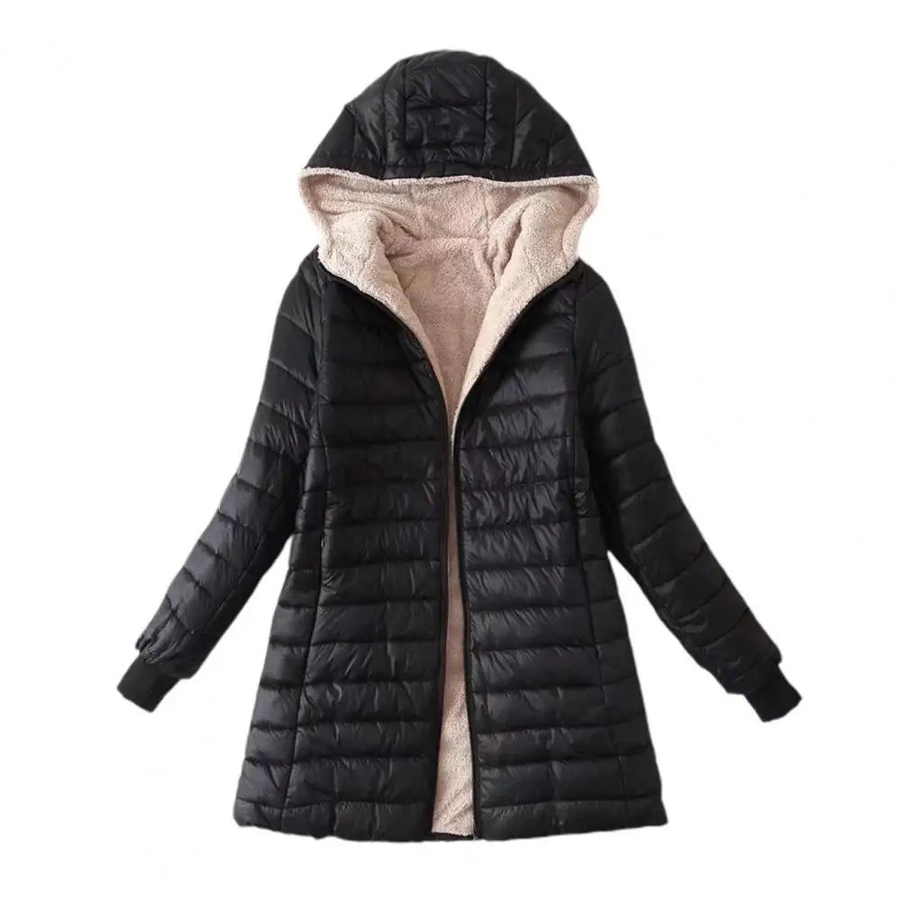 Mid-length Jacket S-2XL Women Coat - Fashionqueene.com-womens coat