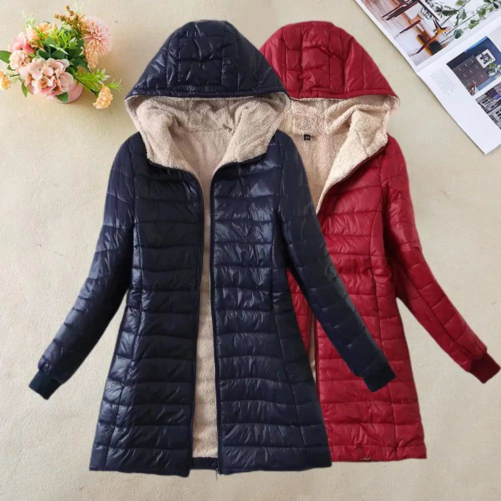 Mid-length Jacket S-2XL Women Coat - Fashionqueene.com-womens coat