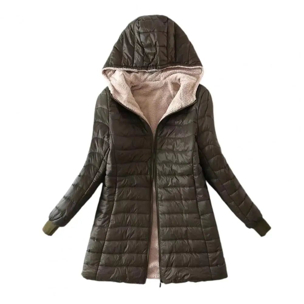 Mid-length Jacket S-2XL Women Coat - Fashionqueene.com-womens coat