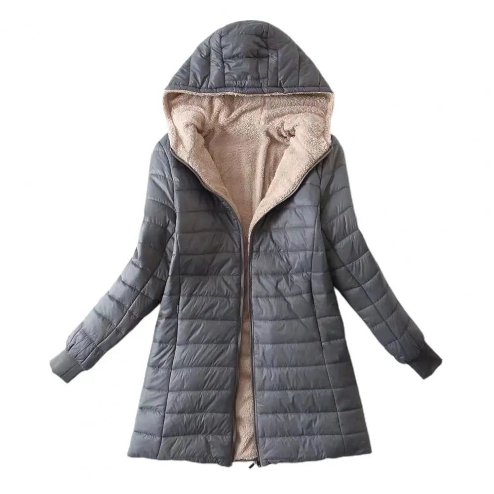 Mid-length Jacket S-2XL Women Coat - Fashionqueene.com-womens coat