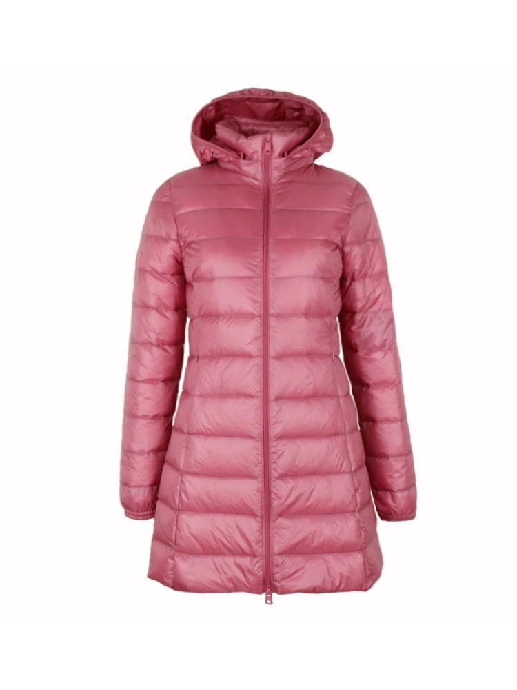 NewBang Plus 8XL 7XL Ladies Coats Long Winter Hat Detachable Down Jacket Ultra Light Down Jacket Women Hooded Female Warm Coat - Fashionqueene.com-down coat