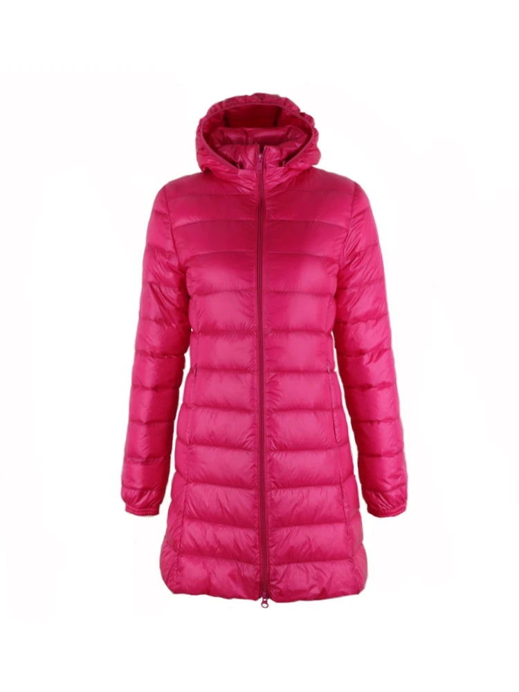 NewBang Plus 8XL 7XL Ladies Coats Long Winter Hat Detachable Down Jacket Ultra Light Down Jacket Women Hooded Female Warm Coat - Fashionqueene.com-down coat