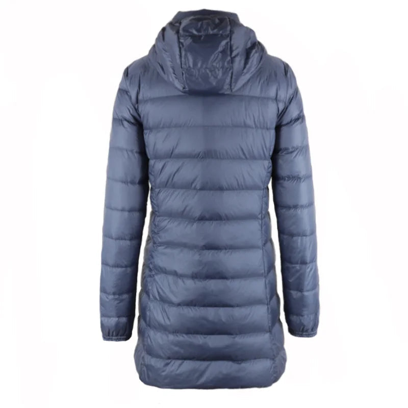 NewBang Plus 8XL 7XL Ladies Coats Long Winter Hat Detachable Down Jacket Ultra Light Down Jacket Women Hooded Female Warm Coat - Fashionqueene.com-down coat